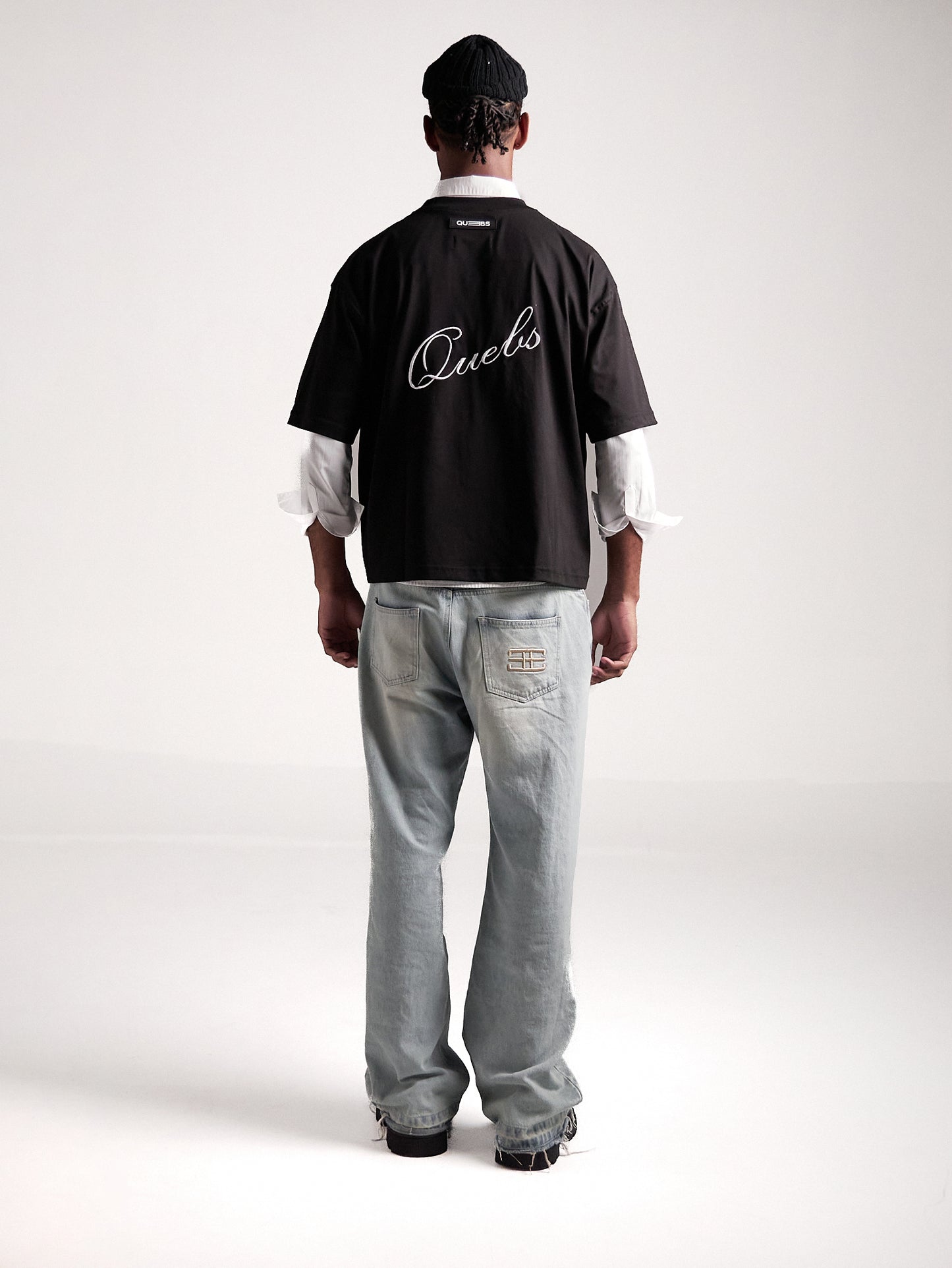 Camiseta Rupestris Negra Bordada