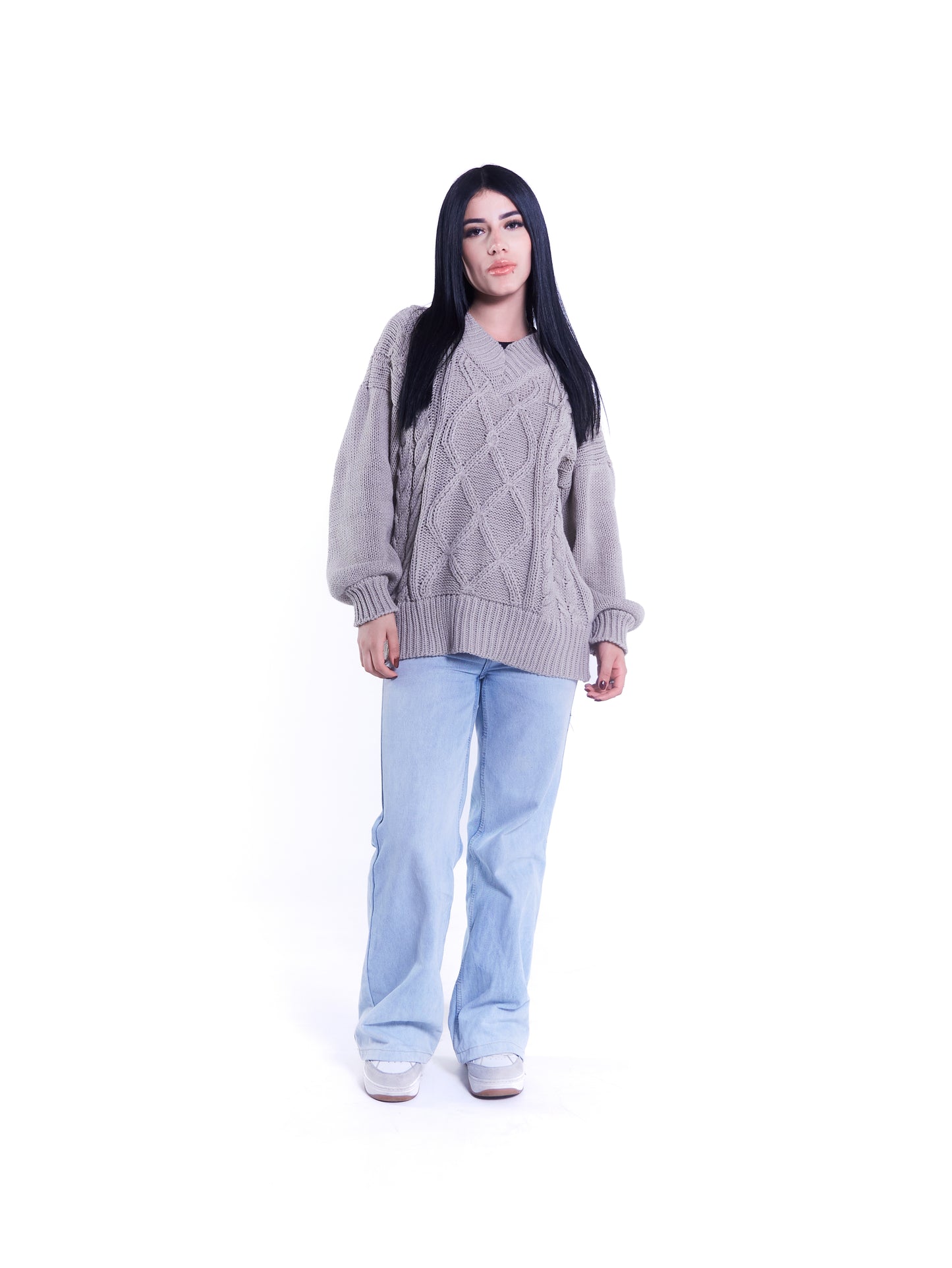 K-nit Sweater - Trenzado - Camel
