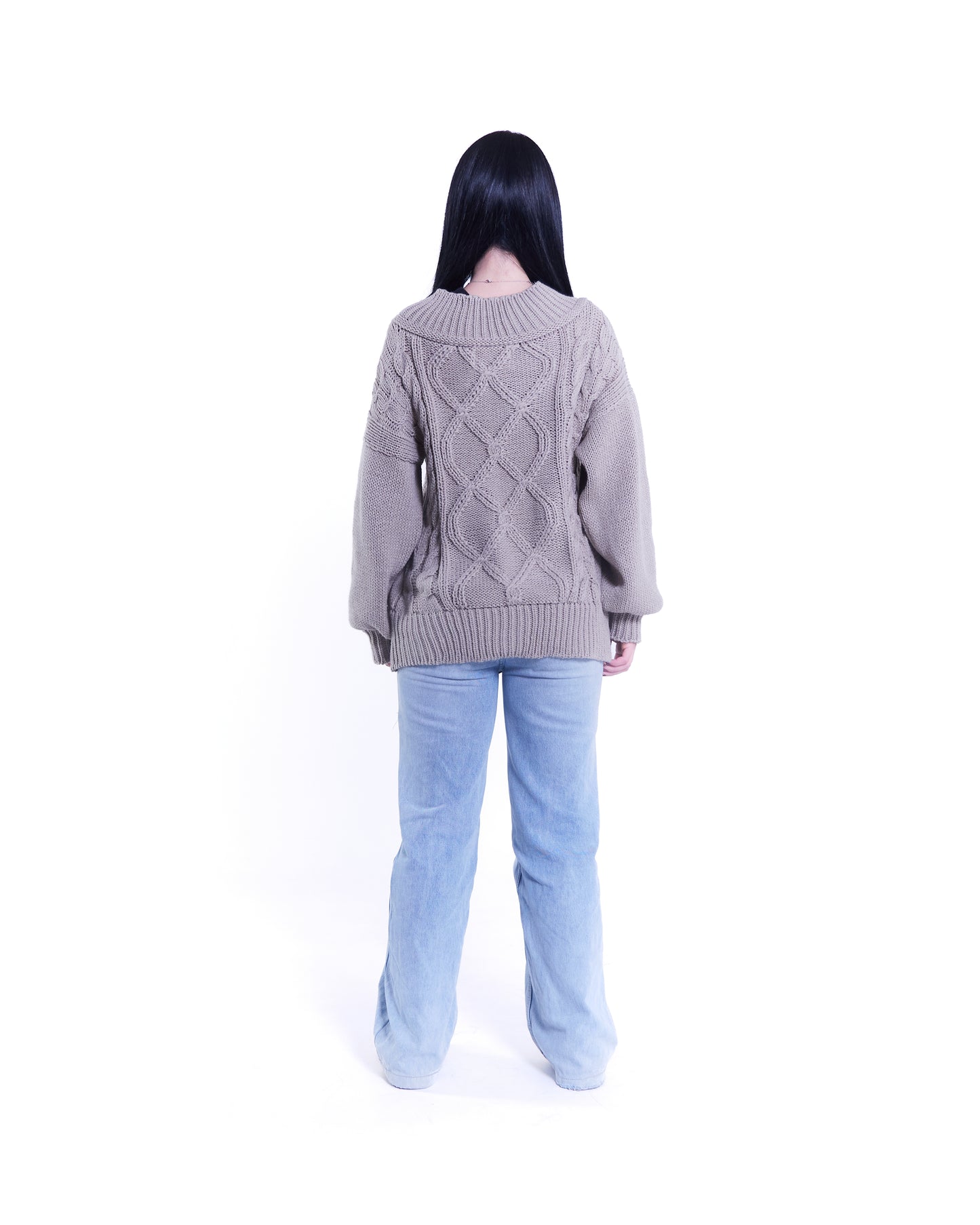 K-nit Sweater - Trenzado - Camel