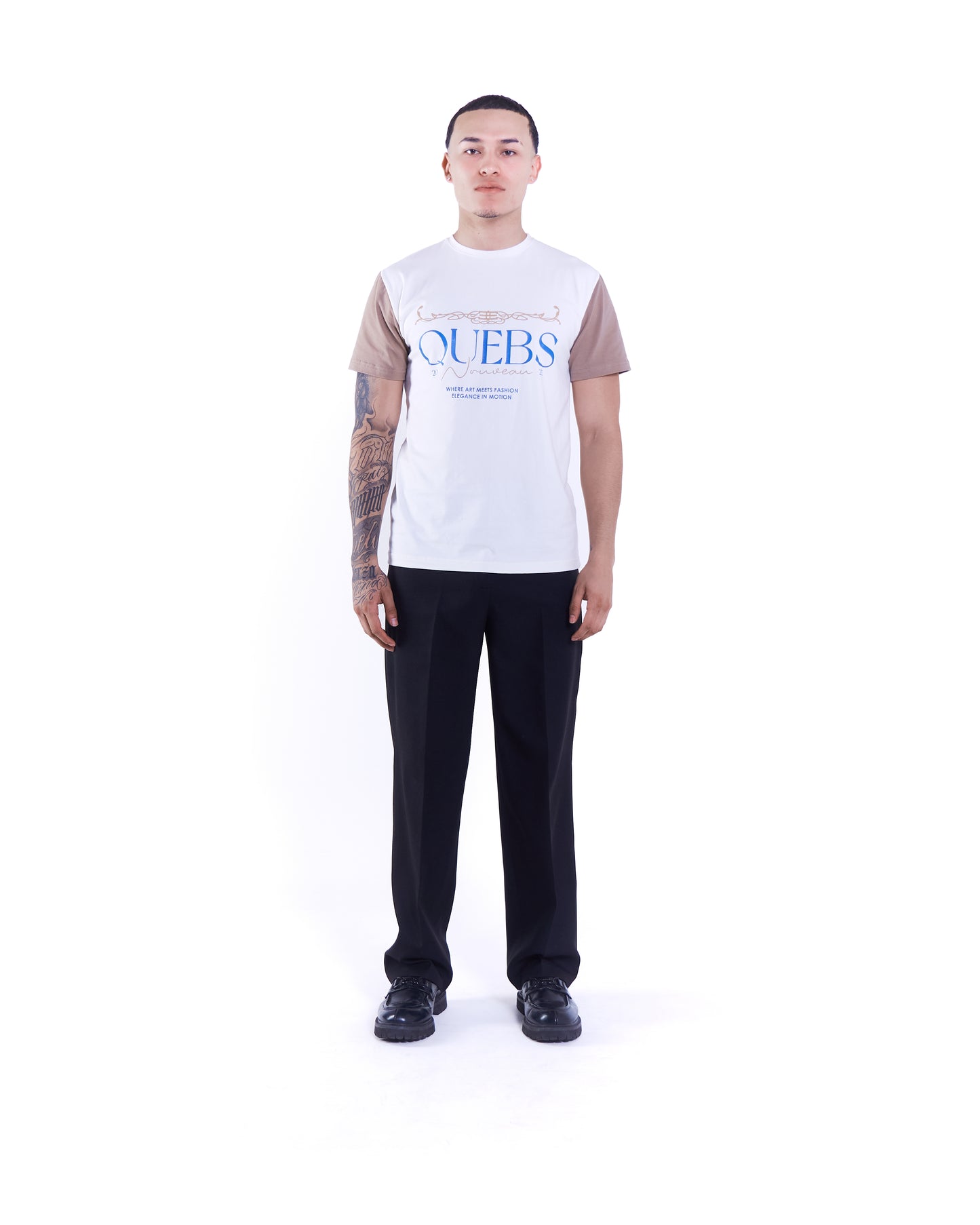 Camiseta Slim fit - Quebs Nouveau Marfil